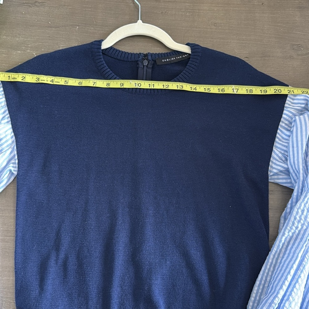 English Factory Mixed Media Sweater - Picture 8 of 8
